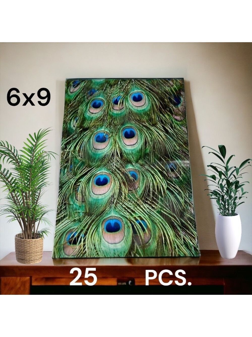 25 6X9 Peacock Eyes Flat Poly Mailers PRICE FIRM - Picture 3 of 5